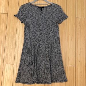 Heather grey T-shirt fit+flare dress